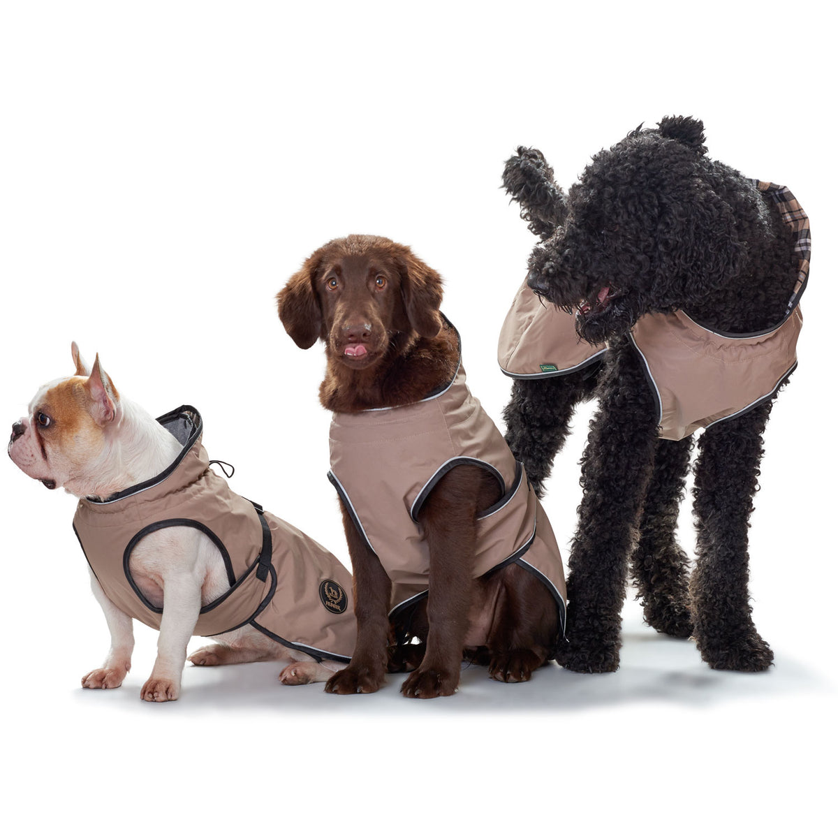 HUNTER - Abrigo Para Perro Uppsala Extreme 60, Color Negro Y Gris, Talla M