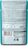 Back view of Leonardo cat food with fish and shrimps package with text and a barcode