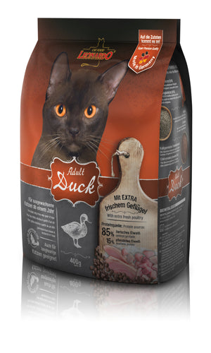 400 g LEONARDO Adult Duck soft dry cat food  - Hunter Pet Shop